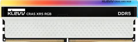 Photo de Kit Barrettes mémoire 32Go (2x16Go) DIMM DDR5 Klevv Cras XR5 RGB 6000Mhz (Blanc)