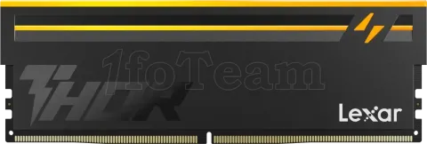 Photo de Kit Barrettes mémoire 32Go (2x16Go) DIMM DDR5 Lexar Thor 2nd Gen RGB 6000MHz CL38 (Noir)