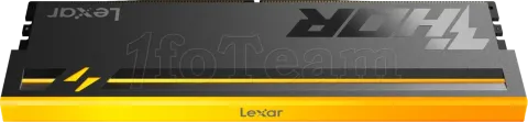 Photo de Kit Barrettes mémoire 32Go (2x16Go) DIMM DDR5 Lexar Thor 2nd Gen RGB 6000MHz CL38 (Noir)