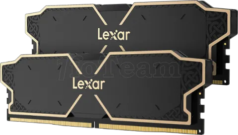 Photo de Kit Barrettes mémoire 32Go (2x16Go) DIMM DDR5 Lexar Thor OC 6000MHz CL38 (Noir)