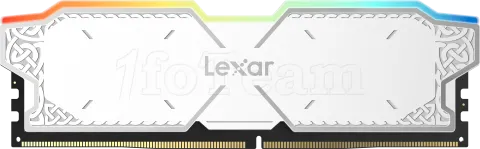 Photo de Kit Barrettes mémoire 32Go (2x16Go) DIMM DDR5 Lexar Thor RGB 6000MHz (Blanc)