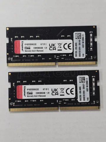 Photo de Kit Barrettes mémoire 32Go (2x16Go) SODIMM DDR4 Kingston Fury Impact  3200Mhz (Noir) - SN 2436 0000010516994-S004371/S001458 - ID 211378