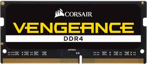 Photo de Kit Barrettes mémoire SODIMM DDR4 64Go (2x32Go) Corsair Vengeance  3200Mhz (Noir)