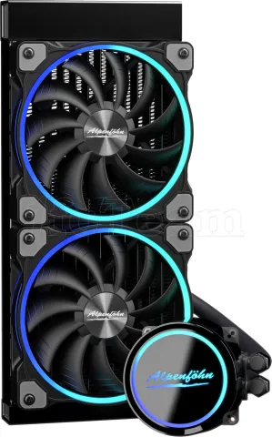 Photo de Kit Watercooling AIO Alpenföhn Gletscherwasser 240 RGB (Noir)