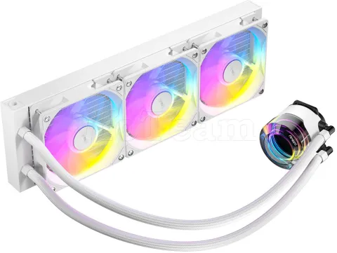 Photo de Kit Watercooling AIO Antec Vortex Lum RGB - 360mm (Blanc)