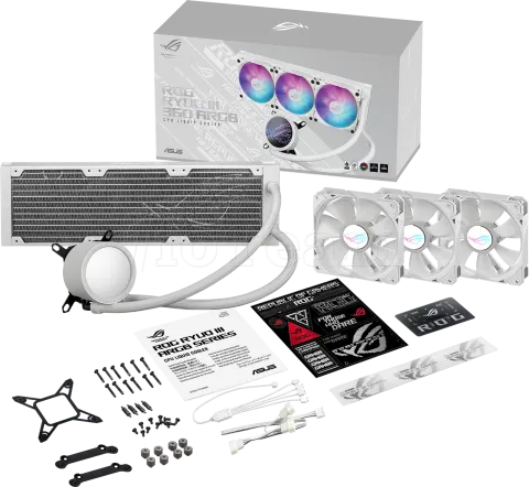 Photo de Kit Watercooling AIO Asus Rog Ryuo III RGB - 360mm (Blanc)