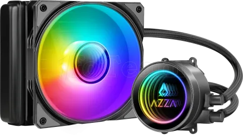 Photo de Kit Watercooling AIO Azza Galeforce RGB - 120mm (Noir)