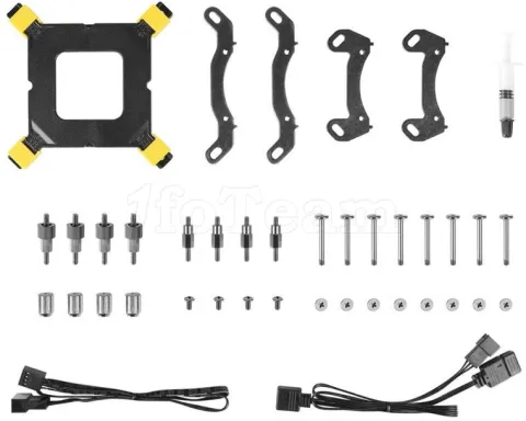 Photo de Kit Watercooling AIO Azza Hex RGB - 240mm (Noir)