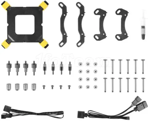 Photo de Kit Watercooling AIO Azza Hex RGB - 360mm (Noir)