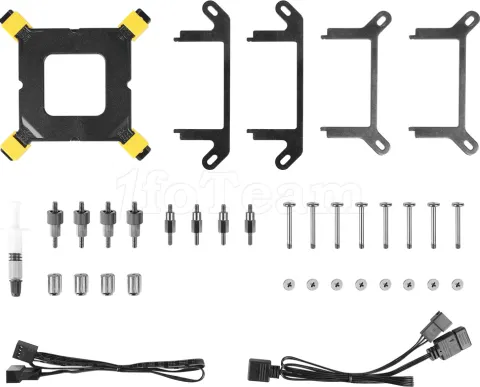 Photo de Kit Watercooling AIO Azza Pyramid RGB - 240mm (Noir)