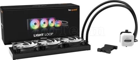 Photo de Kit Watercooling AIO be quiet! Light Loop RGB - 360mm (Noir)