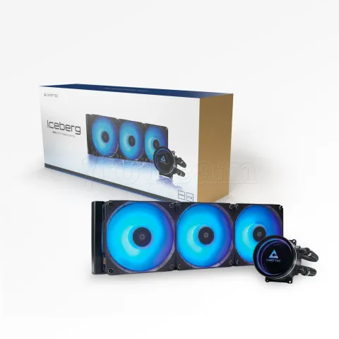 Photo de Kit Watercooling AIO Chieftec Iceberg RGB - 360mm (Noir)