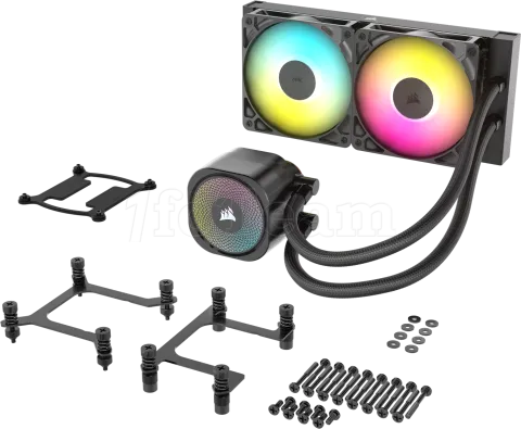 Photo de Kit Watercooling AIO Corsair Nautilus RGB - 240mm (Noir)