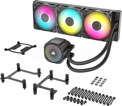 Photo de Kit Watercooling AIO Corsair Nautilus RGB - 360mm (Noir)