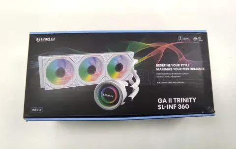 Photo de Kit Watercooling AIO Lian Li Galahad Trinity SL-INF RGB - 360mm (Blanc) - SN S/NAP102404180483 - ID 209016