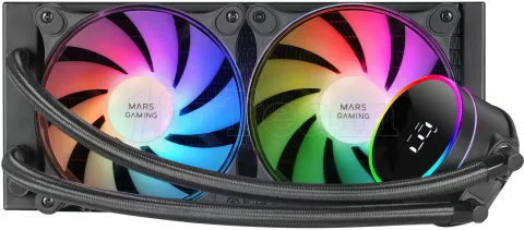 Photo de Kit Watercooling AIO Mars Gaming ML-LCD RGB - 240mm (Noir)