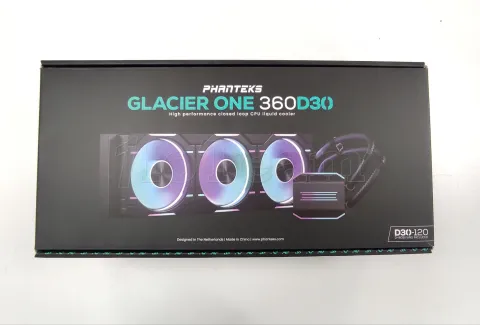 Photo de Kit Watercooling AIO Phanteks Glacier One D30 RGB - 360mm (Noir) - ID 207413