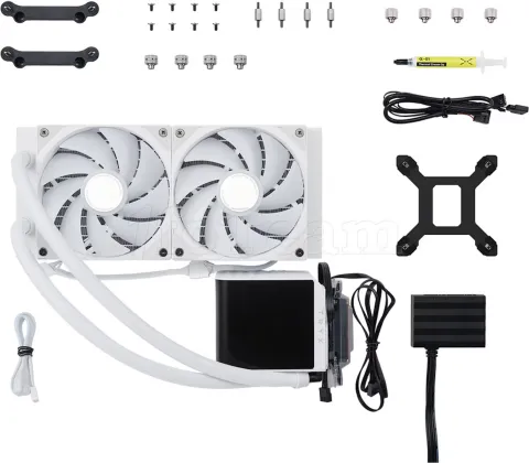 Photo de Kit Watercooling AIO Tryx Panorama RGB - 240mm (Blanc)