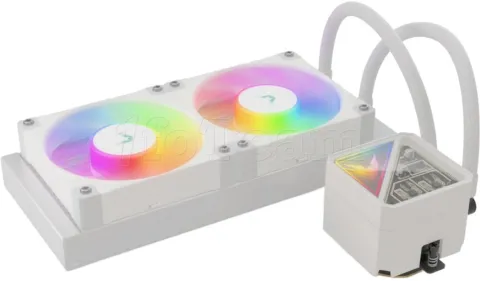 Photo de Kit Watercooling AIO Valkyrie V-Lite RGB - 240mm (Blanc)