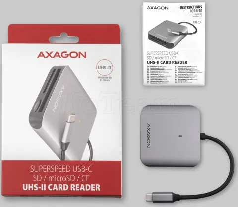 Photo de Lecteur de Cartes externe Axagon CRE-S3C USB 3.2