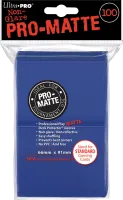 Photo de Lot de 100 Sleeves Ultra Pro Pro-Matte Format Standard 66x91mm (Bleu)