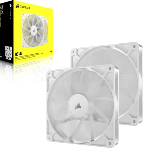 Photo de Lot de 2 Ventilateurs de boitier Corsair RS - 14cm (Blanc)