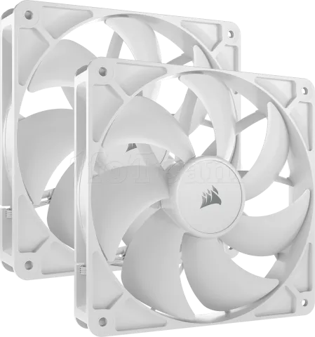 Photo de Lot de 2 Ventilateurs de boitier Corsair RS - 14cm (Blanc)