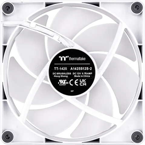 Photo de Lot de 2 Ventilateurs de boitier Thermaltake CT RGB - 14cm (Blanc)