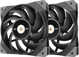 Photo de 2x Thermaltake ToughFan 12 Noir