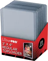 Photo de Lot de 25 Sleeves Ultra Pro TopLoader Regular Format 4"x3" (Transparent)