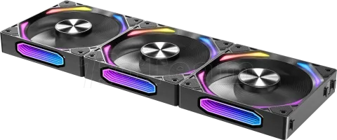 Photo de Lot de 3 Ventilateurs boitier Azza Galaxy Standard RGB - 12cm (Noir)