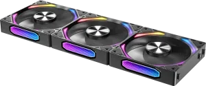 Photo de Lot de 3 Ventilateurs boitier Azza Galaxy Standard RGB - 12cm (Noir)