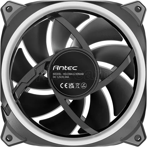 Photo de Lot de 3 Ventilateurs de boitier Antec Neo Prizm T3 RGB - 12cm (Noir)