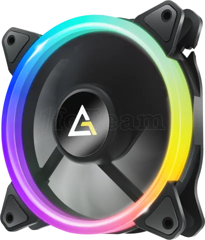 Photo de Lot de 3 Ventilateurs de boitier Antec Neon RGB - 12cm (Noir)