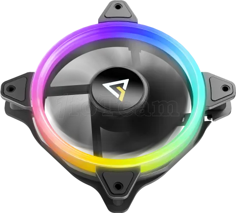 Photo de Lot de 3 Ventilateurs de boitier Antec Neon RGB - 12cm (Noir)