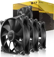 Photo de Lot de 3 Ventilateurs de boitier Antec Storm T3 - 14cm (Noir)