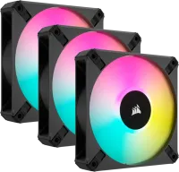 Photo de Lot de 3 Ventilateurs de boitier Corsair iCue AF Elite RGB - 12cm (Noir)