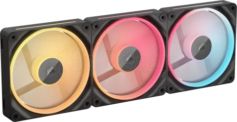 Photo de Lot de 3 Ventilateurs de boitier Corsair iCue Link LX-R RGB - 12cm (Noir)