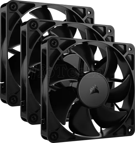 Photo de Lot de 3 Ventilateurs de boitier Corsair RS - 12cm (Noir)