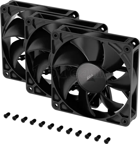 Photo de Lot de 3 Ventilateurs de boitier Corsair RS - 12cm (Noir)