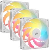 Photo de 3x Corsair RS120 Reverse RGB Blanc