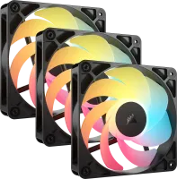 Photo de 3x Corsair RS120 Reverse RGB Noir