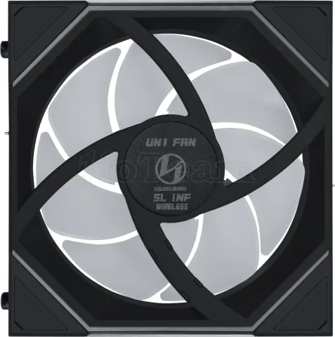 Photo de Lot de 3 Ventilateurs de boitier Lian Li Uni Fan SL-Infinity Wireless Reverse RGB - 12cm (Noir)