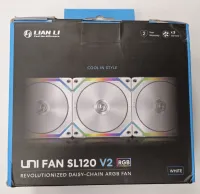 Photo de Lot de 3 Ventilateurs de boitier Lian Li Uni Fan SL V2 RGB - 12cm (Blanc) - ID 213716