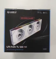 Photo de Lot de 3 Ventilateurs de boitier Lian Li Uni Fan TL Reverse RGB - 12cm (Blanc) - ID 205105