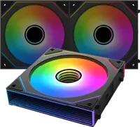 Photo de Lot de 3 Ventilateurs de boitier Xigmatek Starlink Ultra II ARGB (Noir)