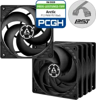 Photo de 5x Arctic P12 PWM PST Value Pack