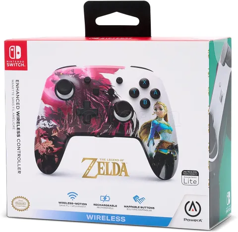 Photo de Manette de jeu sans fil PowerA Enhanced Zelda Blood Moon pour Nintendo Switch