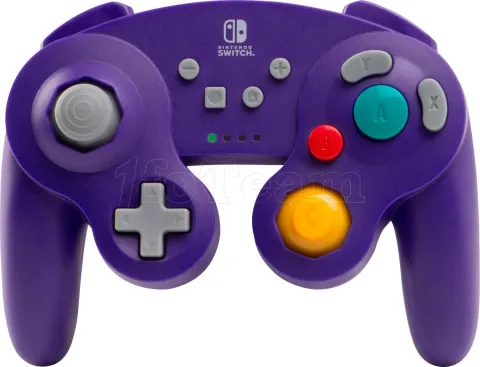 Photo de Manette de jeu sans fil PowerA GameCube pour Nintendo Switch (Violet)