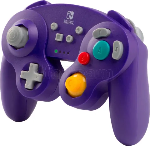 Photo de Manette de jeu sans fil PowerA GameCube pour Nintendo Switch (Violet)